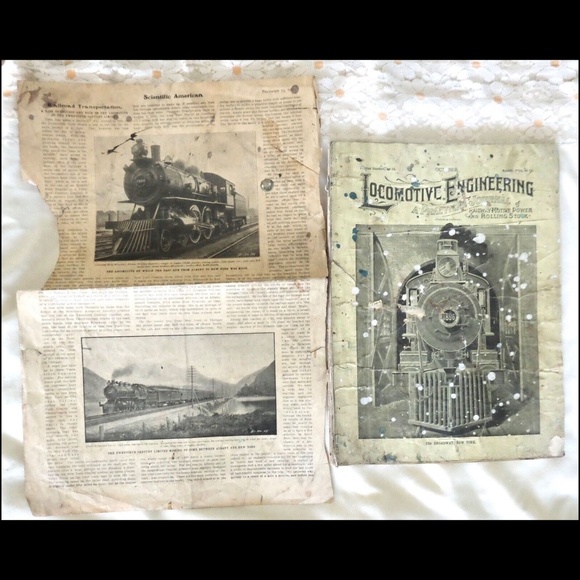 ANTIQUE PHOTOGRAPHS~NEW CENTRAL ATLANTIC PASSENGER LOCOMOTIVE TRAIN~LOT OF 4 - Picture 2 of 5